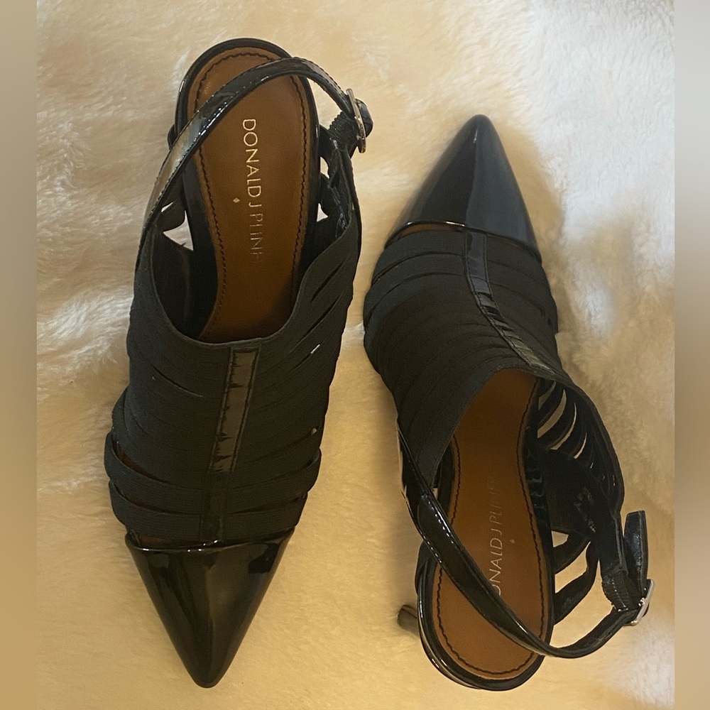 Donald J. Pliner Petro Strappy Cage Slingback Pump Heels Size 6 - Picture 6 of 7